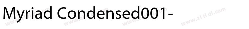 Myriad Condensed001字体转换